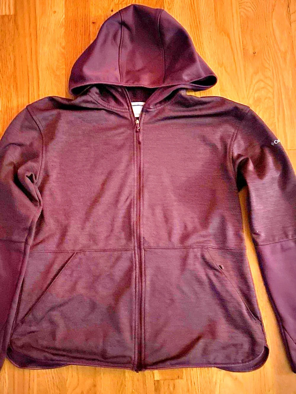 Columbia Hooded Full-Zip Jacket in Purple Size Medium